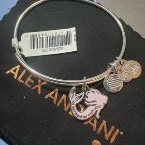 Alex and Ani Silver Dolphin Bangle
